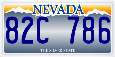 NV license plate 82C786