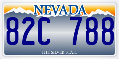 NV license plate 82C788