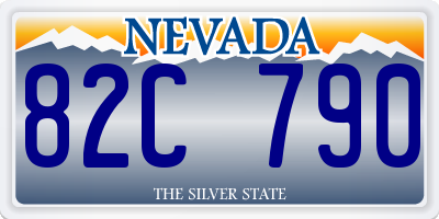 NV license plate 82C790