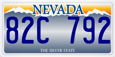 NV license plate 82C792