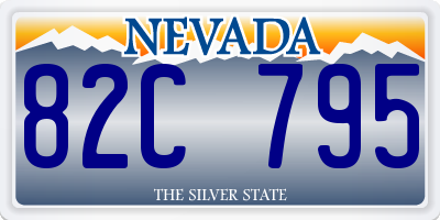 NV license plate 82C795
