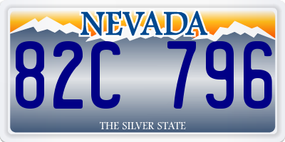 NV license plate 82C796