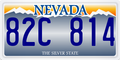 NV license plate 82C814