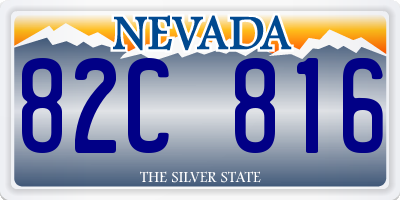 NV license plate 82C816