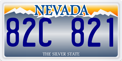 NV license plate 82C821