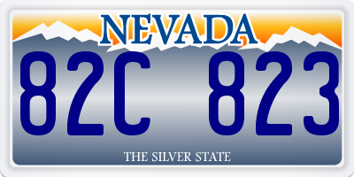 NV license plate 82C823