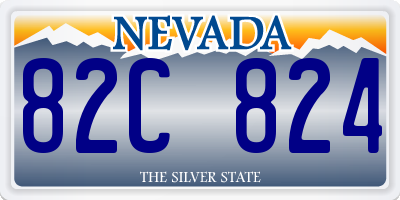 NV license plate 82C824