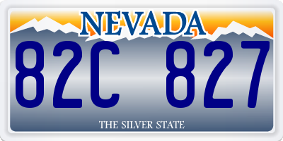 NV license plate 82C827