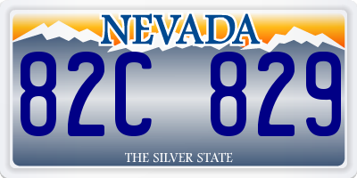 NV license plate 82C829