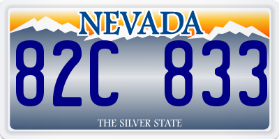 NV license plate 82C833