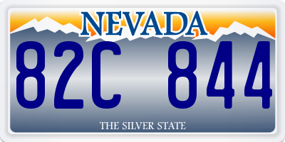 NV license plate 82C844