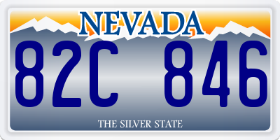 NV license plate 82C846
