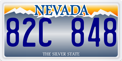 NV license plate 82C848
