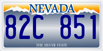 NV license plate 82C851