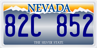 NV license plate 82C852