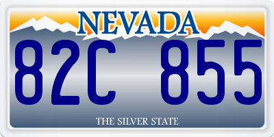 NV license plate 82C855