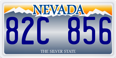 NV license plate 82C856