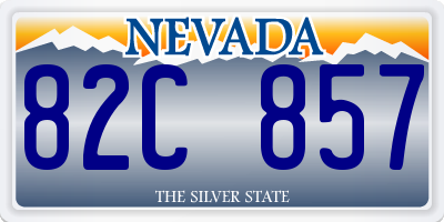 NV license plate 82C857