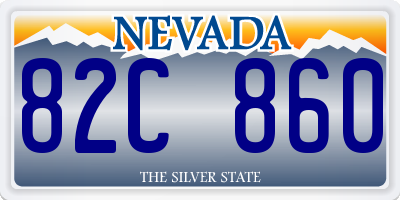 NV license plate 82C860