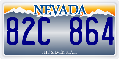 NV license plate 82C864