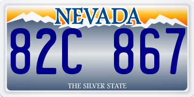 NV license plate 82C867
