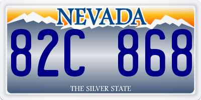 NV license plate 82C868