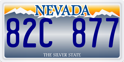 NV license plate 82C877