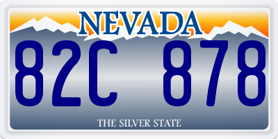 NV license plate 82C878
