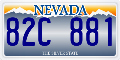 NV license plate 82C881