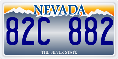 NV license plate 82C882