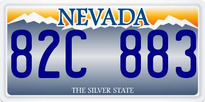 NV license plate 82C883