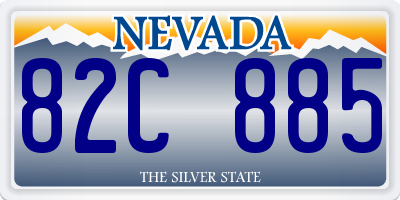 NV license plate 82C885