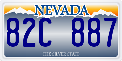 NV license plate 82C887