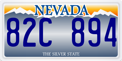 NV license plate 82C894