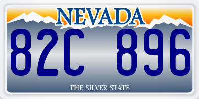 NV license plate 82C896