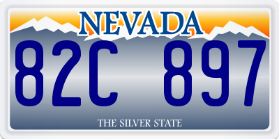 NV license plate 82C897