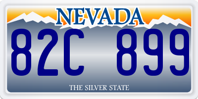 NV license plate 82C899