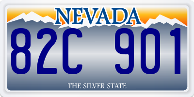 NV license plate 82C901