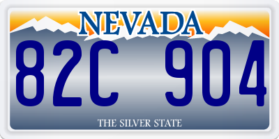 NV license plate 82C904