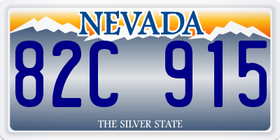 NV license plate 82C915