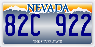 NV license plate 82C922