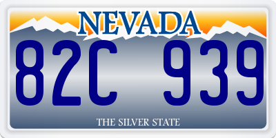 NV license plate 82C939