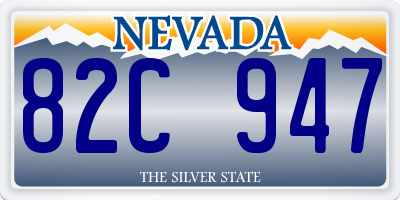NV license plate 82C947