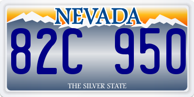 NV license plate 82C950