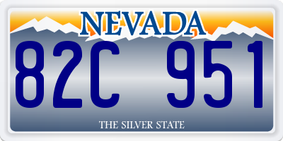 NV license plate 82C951