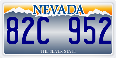 NV license plate 82C952