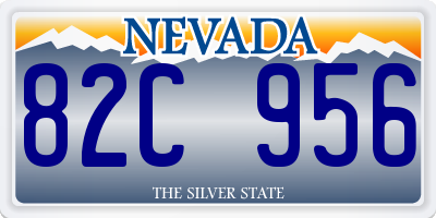 NV license plate 82C956