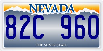 NV license plate 82C960