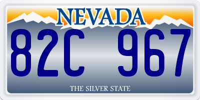 NV license plate 82C967