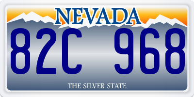 NV license plate 82C968